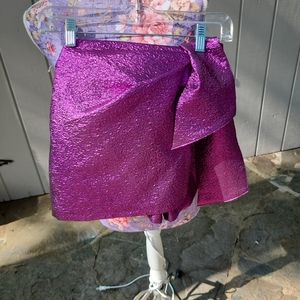 Zara Purple Metallic Skort Xs